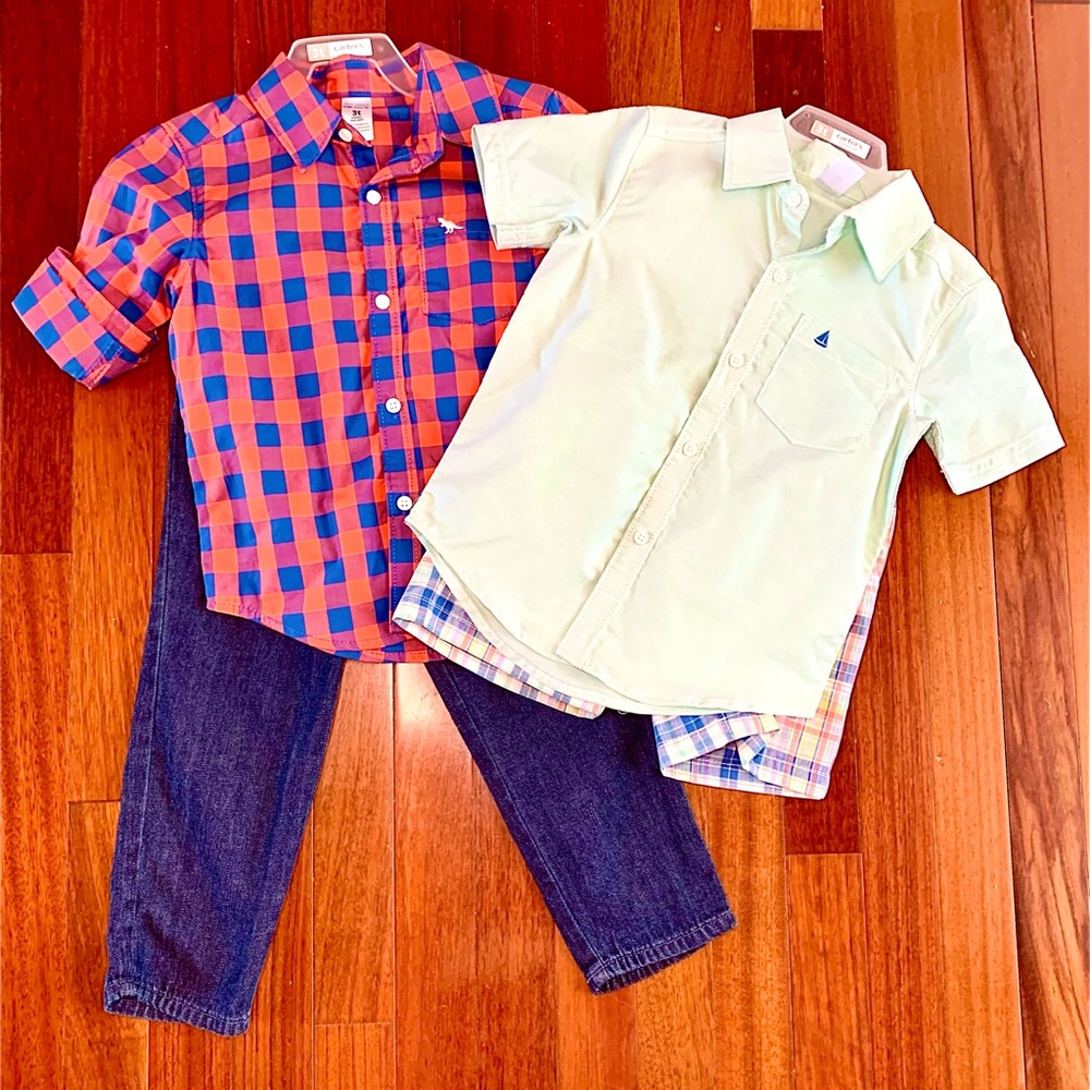 TWO NEW Carter Toddler Outfits
